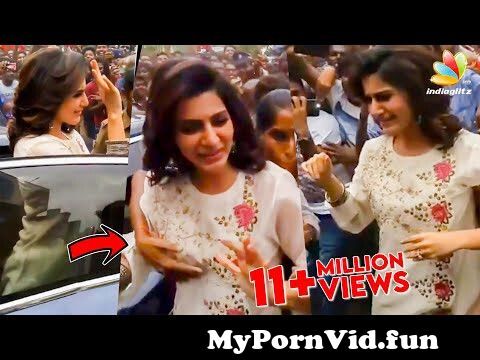 View Full Screen: samantha troubled by uncontrollable crowd in madurai 124 vcare inaugration 124 fans mobbed.jpg