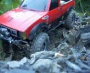 lr3-new bumpers front/rear-rc4wdnnmy red yota shortbednncrawlin at the spillway in paron,ar