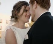 Wedding highlight film for Katie and Luke DesautelnPrairie Winds Event Center, Orange City, IowanFlorals: Indigo Row Floral DesignnDress: Reflections