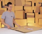 Instrukcja video składania dużych kartonów do przeprowadzki 50 L, 80 L i 120 L
