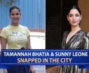 Tamannah looked stunning in a silver outfit as she was spotted in Juhu. Meanwhile, Sunny Leone nailed the casual look in the city.