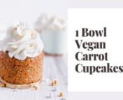 Vegan Carrot Cupcakes, loaded with flavor, moist, and so delightful, even picky eaters will love them!