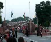 Border ceremony Pakistan-Industan from industan