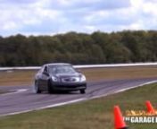This little bit of shaky-cam fun was a drifting demonstration for IMPA 08 attendees hosted by Consumer Reports with their columnist and driver Jake Fisher. He took a number of riders sliding around one of the in-field courses at Pocono Raceway in a stock Infiniti G35. Automatic.