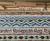 This video is about the weaving process to make six Garden Rosepath Rag Rugs.