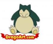 Learn how to draw Snorlax in a few simple steps! Get the tutorial here: http://www.dragoart.com/tuts/2757/1/1/how-to-draw-snorlax-from-pokemon.htm