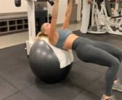 Exercises to Firm Up Your Boobs: Stability Ball Chest Press from boobs press