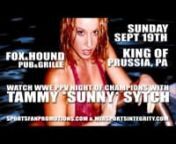 Watch the WWE PPV Night of Champions with former WWE, WCW and ECW superstar, The Original Diva Tammy