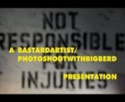 NOT RESPONSIBLE FOR INJURIES is a collection of interviews gathered and photo-shoots from 2011 to 2014.nnA peek into a life that is beautiful and destructive.nMr. BASTARDARTIST finds beauty in the hideous.nnSITE:nhttp://filmoverfood.comnINSTAGRAM:nhttp://instagram.com/bastardartist.lannMarco Romano Bhimani (aka Bastard Artist) is a Los Angeles based fine-art photographer, known locally for his stylized portrait work with LA’s underground hip-hop artists, punks, graffiti writers, gang-bangers,
