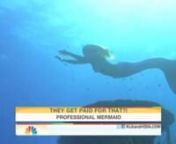 Mermaid Linden is introduced by Hoda, Kathy Lee and Sarah Haines for this interview about her work as a professional mermaid around the world, teaching kids about swimming safety and ocean conservation.