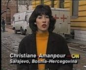 CNN&#39;s team of correspondents has courageously and continuously covered the civil war in Bosnia with outstanding professionalism. Correspondents Jim Clancy, Brent Sadler, Jackie Shymanski and especially Christiane Amanpour, who has covered Bosnia longer than any other American network correspondent, have consistently filed reports from the front lines with restraint and context. Filled with the horror of war, their reporting is tough yet deeply human. Supported by dozens of CNN production staff,