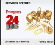 c all 01942 441 202 for Locksmith Wigan near Locksmith in 30 MinutesnnOur wide range of services include:nn• Domestic Servicesn• Commercial Servicesn• System Safetyn• Locks &amp; Alarms Auton• Emergency 24 hourn• Door/Lock Openingn• Lock Fittingn• Lock Repairn• UPVC Lock Repairn• Car OpeningnnWhy trustour services?nn• Certified Professionalsn• Audited Intermittentlyn• Finest Standards Maintainedn• Skilled &amp; Experienced Staffn• Locksmiths Available Across The C