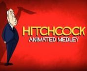 An animated tribute to the films of Alfred Hitchcock, featuring nods to
