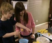 MomSpark founder, Amy Bellgardt, loves cooking with her kids, but it&#39;s guaranteed to get pretty messy. The video features Amy and her son Charlie baking and decorating beautiful cake pops.Using candy coating and cute decorations, it can get pretty sticky -- but the results are mouth-watering and lovely.