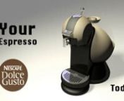 First assignment in 3D, to recreate an espresso machine.nI chose to go with Nercafé&#39;s Dolce Gusto.
