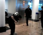 With time to kill waiting for a flight, the England Amputee FA lads entertained themselves at Brussels Airport - a bit like that Nike Advert with Brazil, just no quite as good! They didn&#39;t have missing limbs though did they....