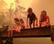 http://goodnews.ws/nnFamily escapes Australian &#39;tornadoes of fire&#39; by clinging to jetty for 3 hours. A grandfather in Tasmania recounts how he saved his five grandchildren by taking sheltering under a jetty in the sea for three hours as wildfires raged around them. ITV&#39;s Paul Davies reports.As