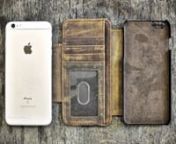 Leather iPhone 6/s &amp; 6/s Plus Wallet case by Doc Artisan.This is our newest wallet case that features the detachable inner case and is fully compatible with our recently released MagMount.