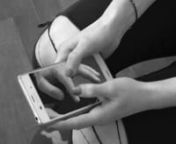Myriam Thyes, 2016, HD video, 19:10, b/w, stereo. Director, concept, camera, editing, effects, sound: Myriam Thyes. 2nd camera and 2nd sound recording: Monika Pirch.nnAll kinds of people are using their smartphones. The displays don&#39;t show any apps - only the sensual movements of the hands count. Each pair of hands plays both roles from Michelangelo&#39;s