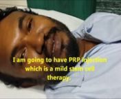 Listen to the success story of Knee cartilage repair with stem cells in Chennnai. The patient says he got 80% relief from the previous procedure. He is going to get a PRP injection which will hopefully improve his condition further.
