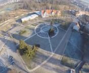 Spojrzenie z wysokiego pułapu na nowy park miejski w Ośnie Lubuskim