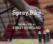Spray.Bike inspiration #1nStreet Stencilling n(Specific tips involving techniques used in this film are discussed below) nnSPRAY.BIKE IS THE FIRST EVER RANGE OF BICYCLE-SPECIFIC DIY COLOUR COATING.nThe combination of cutting-edge paint technology and high quality ingredients has created an easy-to-use, non-drip, non-dribble coating for aluminium, steel and even carbon surfaces, raw or pre-painted. nnFor tips, tricks and inspiration go to www.spray.bikennMany thanks to the awesome Bikes for the