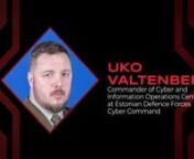 Uko Valtenberg - Cyber Security from Military Prespective. Nordic-Baltic Security Summit 2019 from prespective