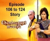 Chandragupta Maurya Episode 106 to 124 Story