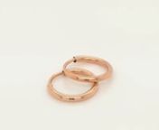 small gypsy endless hoop earrings 9ct rose gold from 9ct