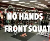 This video is used to demonstrate an entry level no hands front squat.