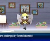 So after defeating Sophocles, you are to see Acerola but she isn&#39;t there. Instead you find Nanu who just finished a battle against Hau and doesn&#39;t want to battle you. So he just gives you the final petal needed to get Totem Ribombee to appear.nnI hate this Ribombee so much right now. I didn&#39;t think it was possible for this one to be more aggravating than Ultra Necrozma. AND DON&#39;T GET ME STARTED ON THE ASSIST POKEMON! OH MY GOD!!!