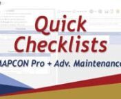Learn how to use the Quick Checklists screen in your MAPCON system today!nn------------------------------------nFollow Mapcon Today!n------------------------------------nFACEBOOK: facebook.com/MapconTechnologiesnTWITTER: twitter.com/MAPCONtechnYOUTUBE: youtube.com/MapconnLINKEDIN: linkedin.com/company/mapcon-technologies-inc-nn-------------------nContact Us:n-------------------n(800) 922-4336nSupport@mapcon.comnSales@mapcon.com
