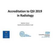 Accreditation to QSI 2019 in Radiology from qsi