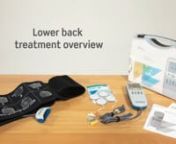 Patients with low back pain can use the RS-4i Plus, in combination with our low-back garment, to easily and effectively treat back pain.