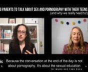 ‘How can I talk to my teen son about pornography if I don’t watch it myself?’nThis is a question from one of our wonderful ‘Mums of Growing Up Sons’.nSee how Michel Greenberg-Cohen, a New York Parent Sex Educator and Pornography Specialist, answers and explains the importance of having an ongoing conversation with our Teens - rather than just having ‘The Talk’�nSee the complete discussion (which is jam packed full of tips, brilliant advice and support!) on our ‘Mums of Growing