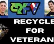 Andrew Levin &amp; Kyle Hansen, two USMC veterans on a new mission! nnAbout RFV: Our goal is to help be a part of the community we live in. We want to show the world that a group of motivated people can make a difference. We created recycle for veterans as a way to bring our community together to clean up the areas we wouldn’t normally think to pick up trash at. Our mission is to provide a fun and interactive environment that is designed to help making clean up our Earth fun. We want to be par