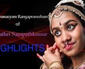 Highlights video of Gayathri&#39;s Bharatnatyam Rangapravesham at Marie Spence Flickinger Fine Arts Theater on August 12, 2017, Houston.nnNattuvangam &amp; Choreography by Guru Dr. Lavanya Rajagopalan, Artistic Director of Silambam Houston.nnLive Orchestral accompaniment:nPreethi Ramaprasad (vocal),nCharan Rajan (mridangam),nKishore Iyer (violin),nDr. Lavanya Rajagopalan (nattuvangam),nThurika Ganesh (nattuvangam).nnPerformance recorded and edited by MSFilmz [msanphoto.com] in association