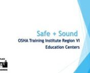 Want to learn more about developing a sound safety and health program? The Region VI OSHA Office and Region VI OSHA Education Centers (Mid-South, TEEX, and UTA) will provide a presentation to raise awareness and understanding on the value of having an effective safety and health program by presenting critical information on management leadership, worker participation, a systematic approach to finding, and fixing hazards in workplaces.