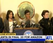 The City of Atlanta makes the Amazon H2Q shortlist. Atlanta is one of 20 potential cities selected for Amazon&#39;s second headquarters.