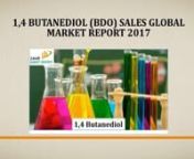 VISIT US AT: https://www.24marketreports.com/chemicals-and-materials/14-butanediol-bdo-market-101nnThis Report provided by 24 Market Reports is about, the global 1,4 Butanediol BDO market is valued at USD XX million in 2016 and is expected to reach USD XX million by the end of 2022, growing at a CAGR of XX% between 2016 and 2022.