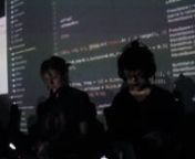 ICLC 2017 &#124; MORELIA, MÉXICOnnINFO:n-&#62; Algorave 2 -&#62; Jeudi 27nUlysses Popple (reactive visuals)nEvan Raskob: BITLIP A/V SETnSean Lee: GalliumnCybernetic Orchestra: Cybernetic Orchestra and friendsnShawn Lawson and Ryan Smith: EV9D9nJeremy Stewart: be_01nJamie Beverley: CrowdPatching-a distributive algorave performancenJason Levine and May Cheung: Scorpion Mouse Performance at ICLC 2017nSean Cotteril: coï¿¥ï¾¡pt vs howto_co34pt_liveCodenThomas Murphy: Half AsleepnJessica Rodriguez, Marianne