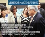 Why AACTE? from aacte