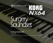 This is a brilliant soundset for Korg N264/N364 users, a must have! 74 stunning presets. Actually you can’t expect more from this synth, but like every time before, Gokosoul has done it again!nn74 stunning EDM presets for Korg N264 and N364 synth. Gokosoul is here again with Korg Nx64 “Surgery” soundset! This package contains 74 blazing presets. You can use this bank with any kind of electronic dance music productions. Gokosoul says: “If you have a old Korg N-type synth, don’t think th