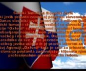 Slovački jezik pripada indoevropskoj porodici jezika, a spada u zapadnoslovensku grupu. Njime govori oko pet miliona ljudi, uglavnom Slovaka. Osim u Slovačkoj, gde ima status službenog jezika, kao i u Evropskoj Uniji, Slovački se još govori u: Češkoj, Srbiji i Mađarskoj, Ukrajini i Rumuniji. U Češkoj ima 195 hiljda govornika, u Mađarskoj oko 12 hiljada, a u Srbiji oko 80 hiljada. Kao mešavina dijalekata, od praslovenskog jezika, izdvojio se još u desetom veku, ali se kao standardni