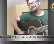 SANTA UGADI ULLASAM Feat Yazin Nizar Live Performance on April 9th at Poway center for Performing Arts