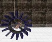 This is a water wheel I made in DeleD Scene Builder and animated it in DeleD. nIt works. :-)
