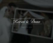 Karim & Duaa Wedding Film .mov from duaa karim