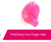 https://www.pinkcherry.com/products/pinkcherry-fun-finger-vibe (PinkCherry US)nhttps://www.pinkcherry.ca/products/pinkcherry-fun-finger-vibe (PinkCherry Canada)nn--nnLooking to add a little tingle to your fingle? Why not, right?! Our stupendously sexy, super simple and always playful PinkCherry Fun Finger Vibe was designed to slip comfortably over your (or their) finger and deliver lots and lots of good vibrations. nnTiny, discreet and low-volume, the Fun Finger delivers one steady mode of vibra