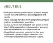 In this educational session, EMSI&#39;s Brian Points discusses the importance of analyzing educational supply gaps in light of the skills mismatch in the US.