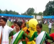 TribalCommunity dance on occasion ofworld Tribal day on 2023 at Chaibasa ,Jharkhand , India from chaibasa